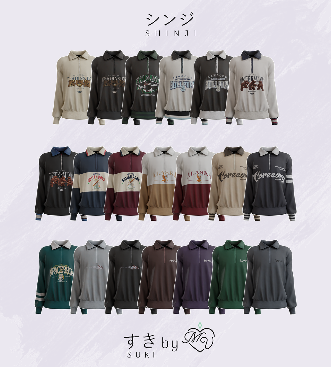 Галерея мода Толстовка Shinji Top #1